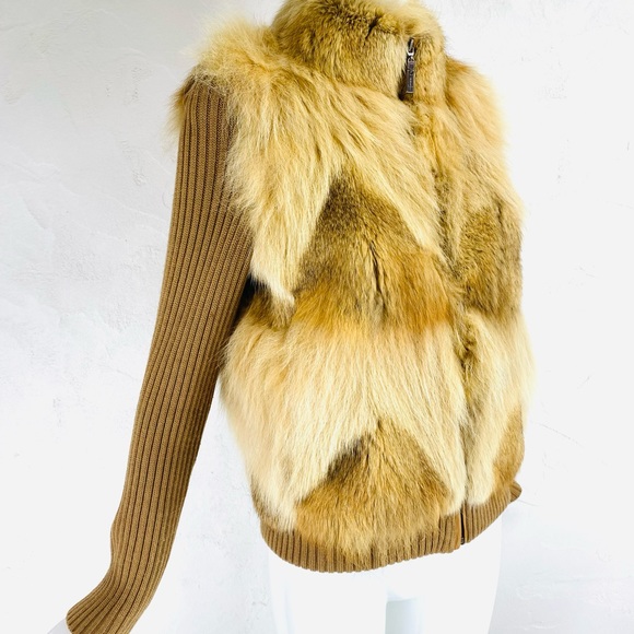 Vintage Fox Fur knitted sleeve jacket - Picture 2 of 15